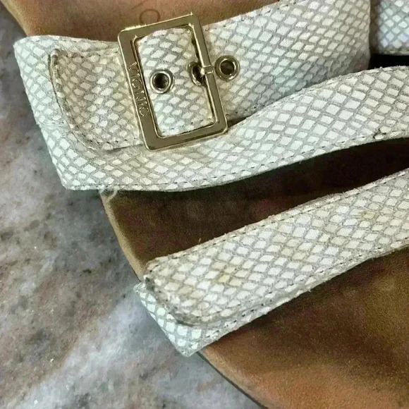 Vionic Sandals Womens Sz 11 Skylar Buckle Three Strap Slide Flats TVW4946 White - Picture 8 of 10